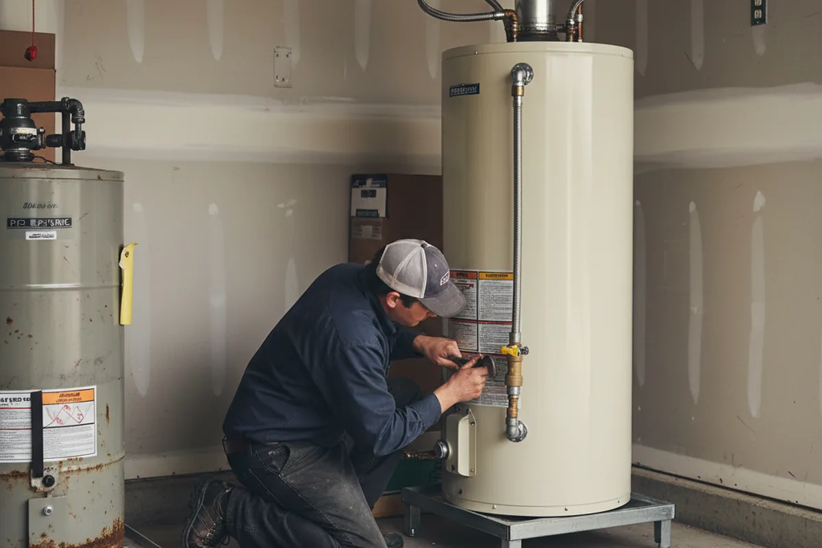 Water heater and shutoff valve replacement in Newberry
